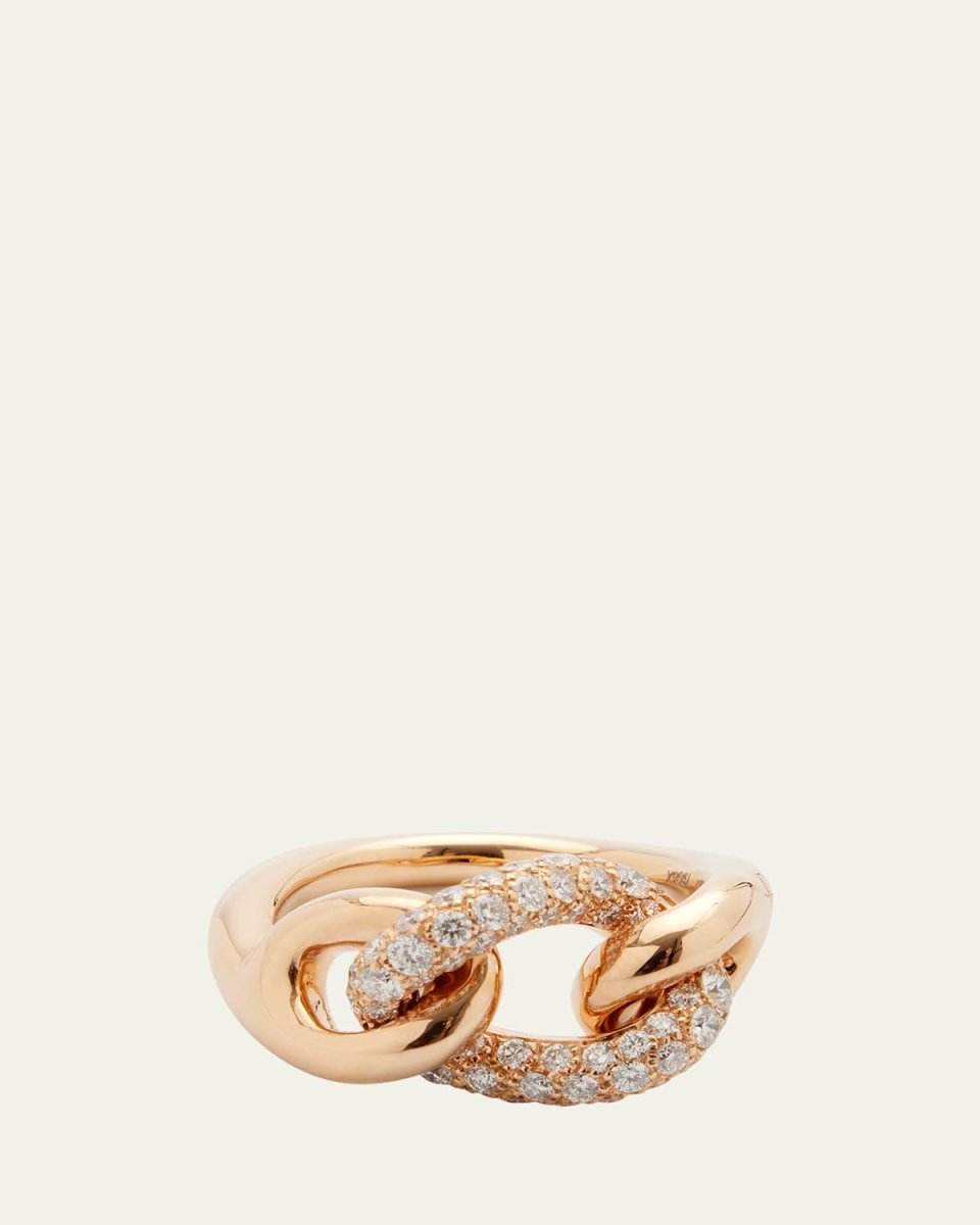 Catene 18K Rose Gold Diamond Ring